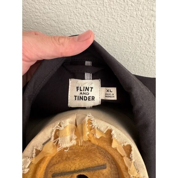 Flint & Tinder Men's Waxed Canvas Jacket XL Black British Millerain – Rare - Picture 6 of 9